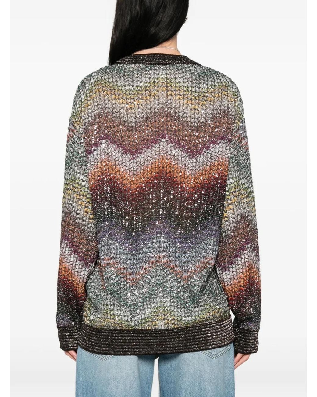 Missoni Gray Sequined Cardigan