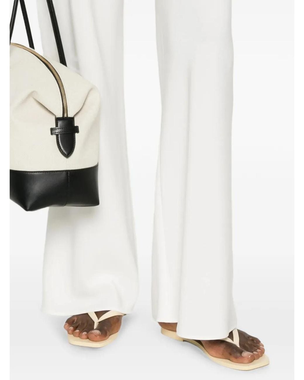 The Row White Gala Pants