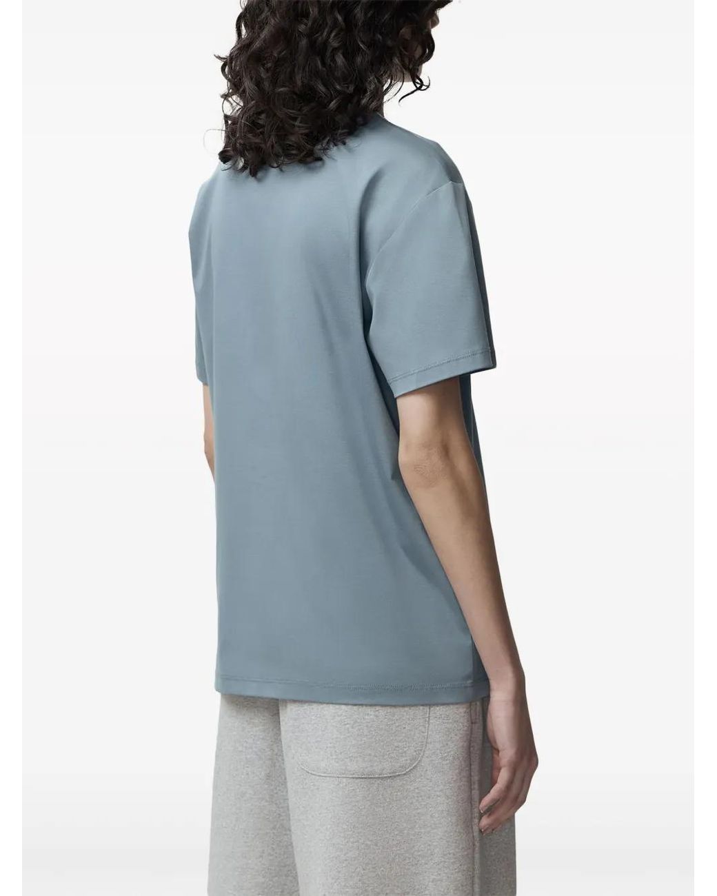 12 STOREEZ Blue Round-Neck Cotton T-Shirt
