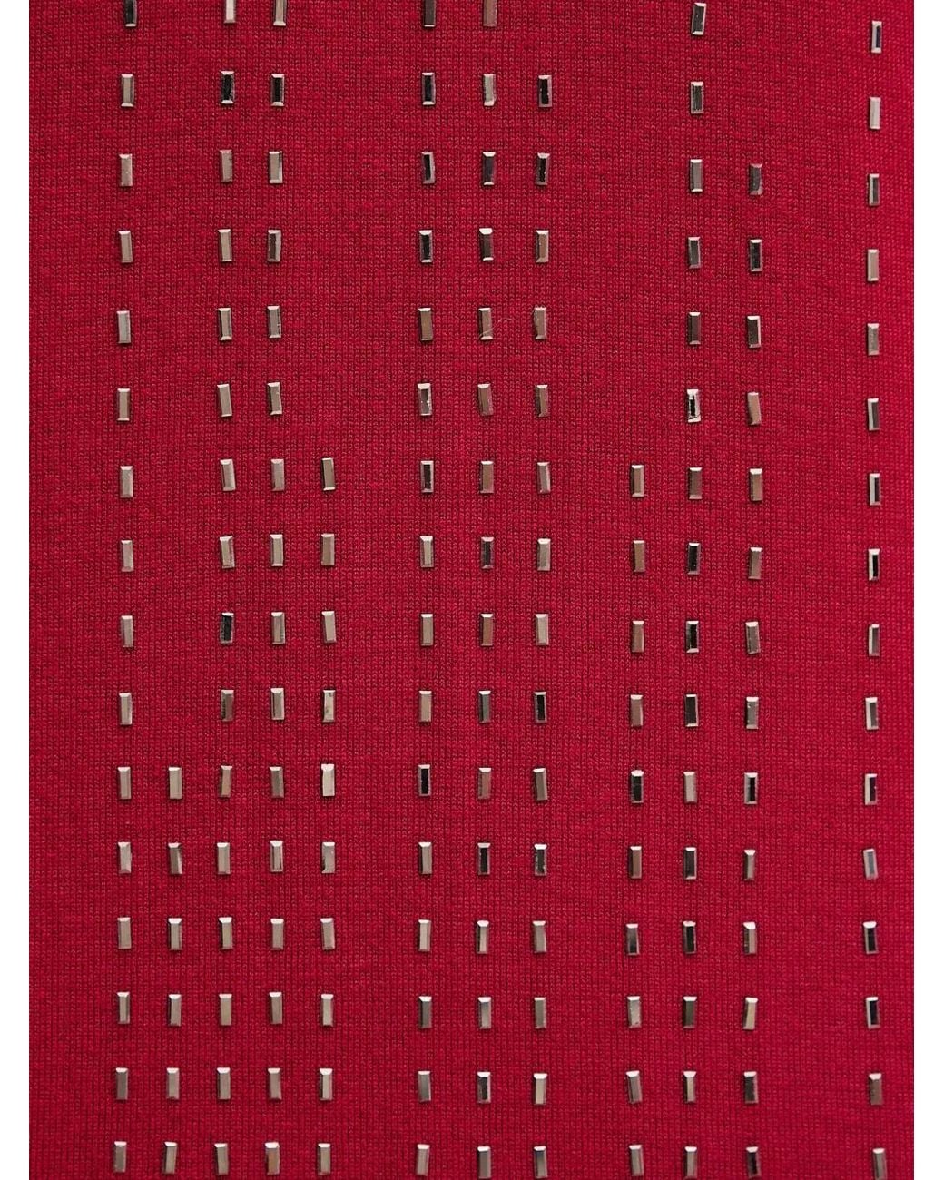 Joseph Ribkoff Red Embellished V-Neck Top
