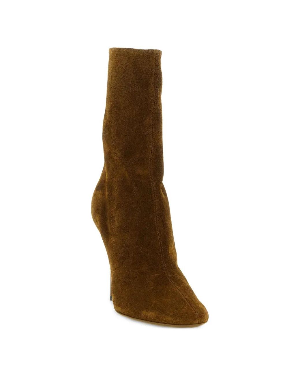 Paris Texas Brown Lidia Suede Ankle Boots