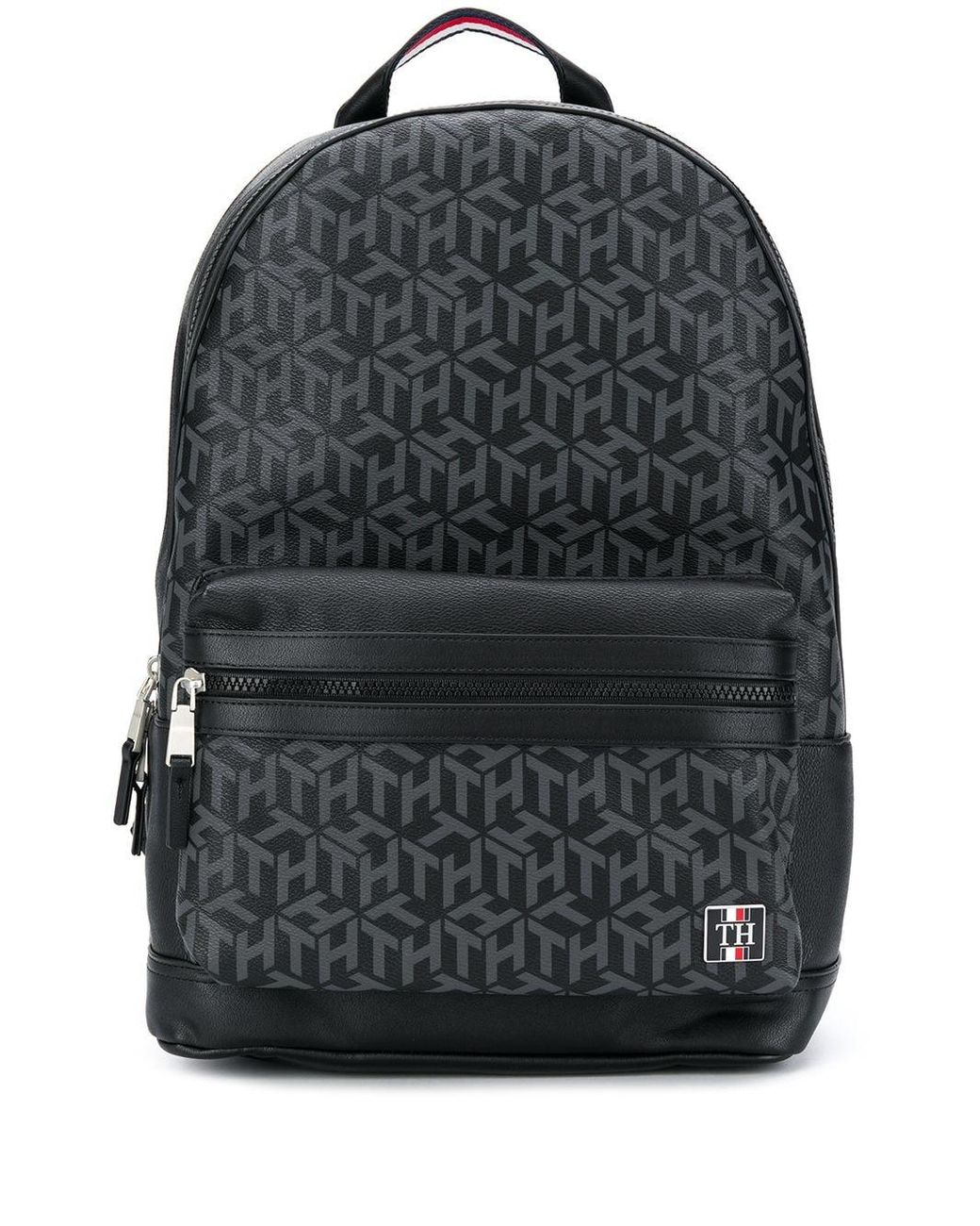 Tommy Hilfiger Monogram Backpack in Black for | Lyst