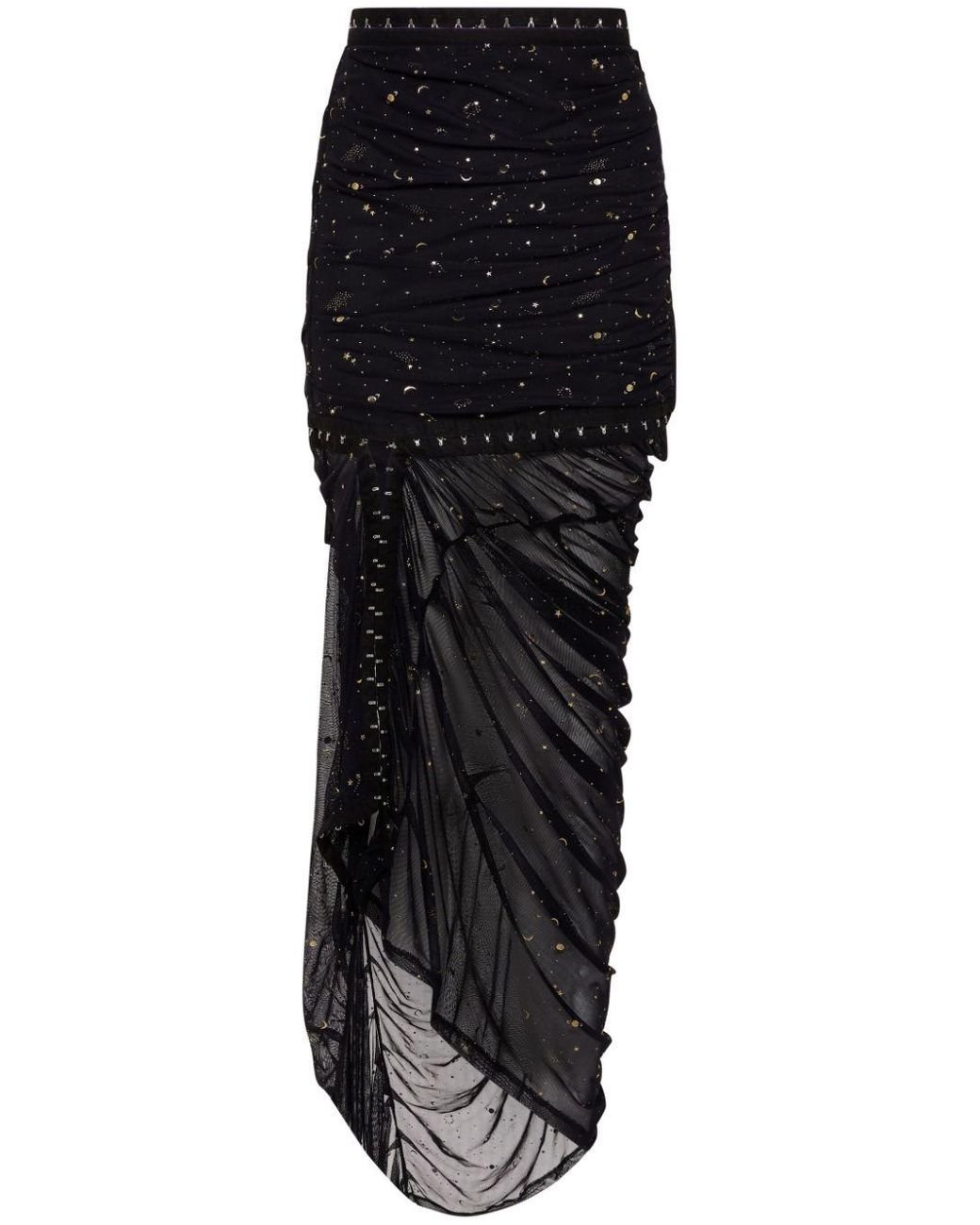Galaxy asymmetrical skirt outlet
