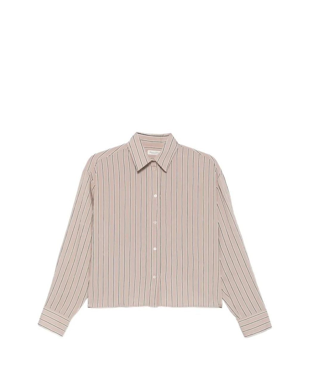 Marc O' Polo Natural Striped Long-Sleeve Shirt
