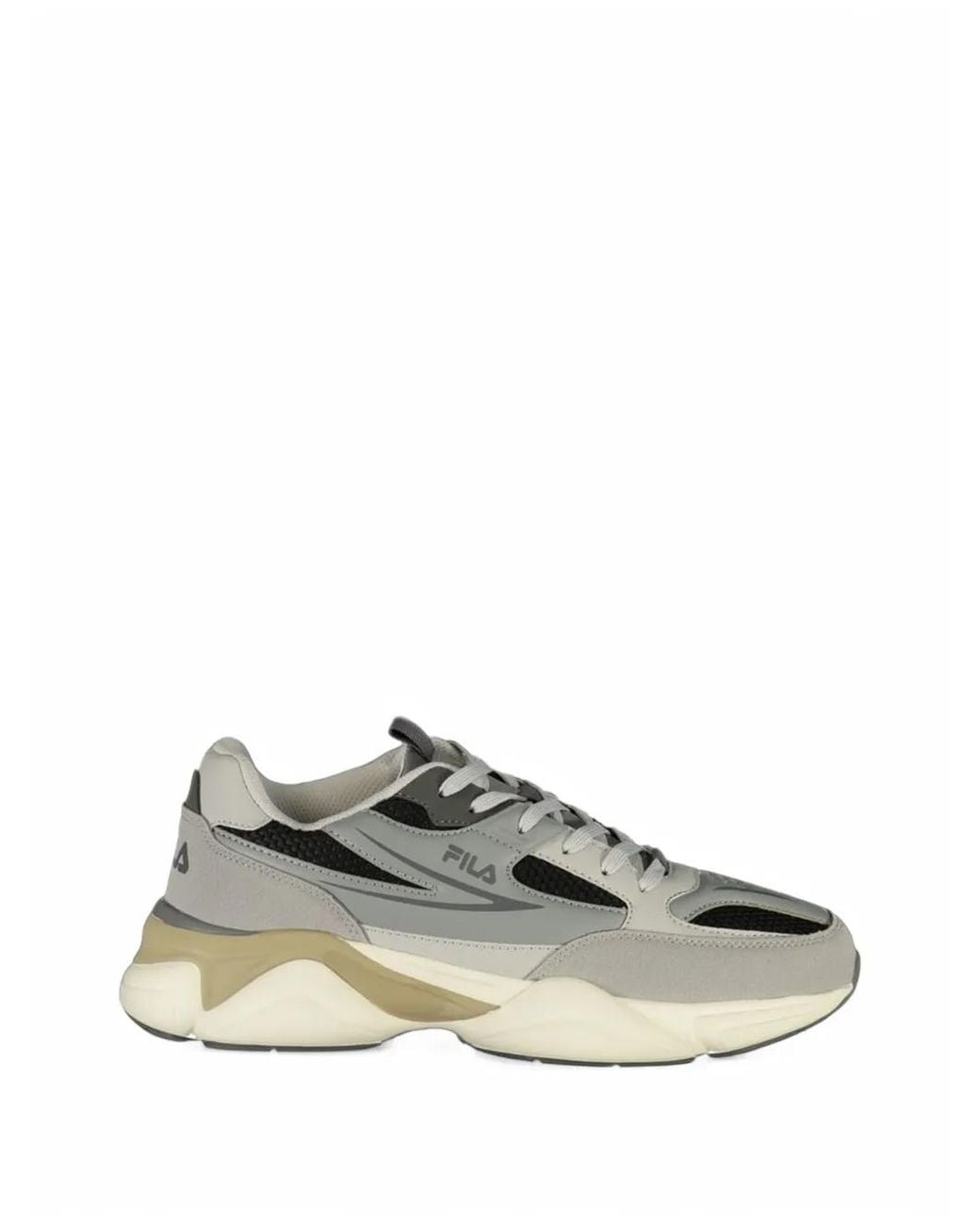 Fila Gray Recade Panelled Chunky-Sole Sneakers for men