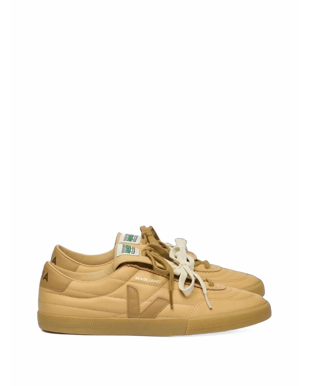 Veja Natural X Magliano Amarante Panenka Leather Sneakers
