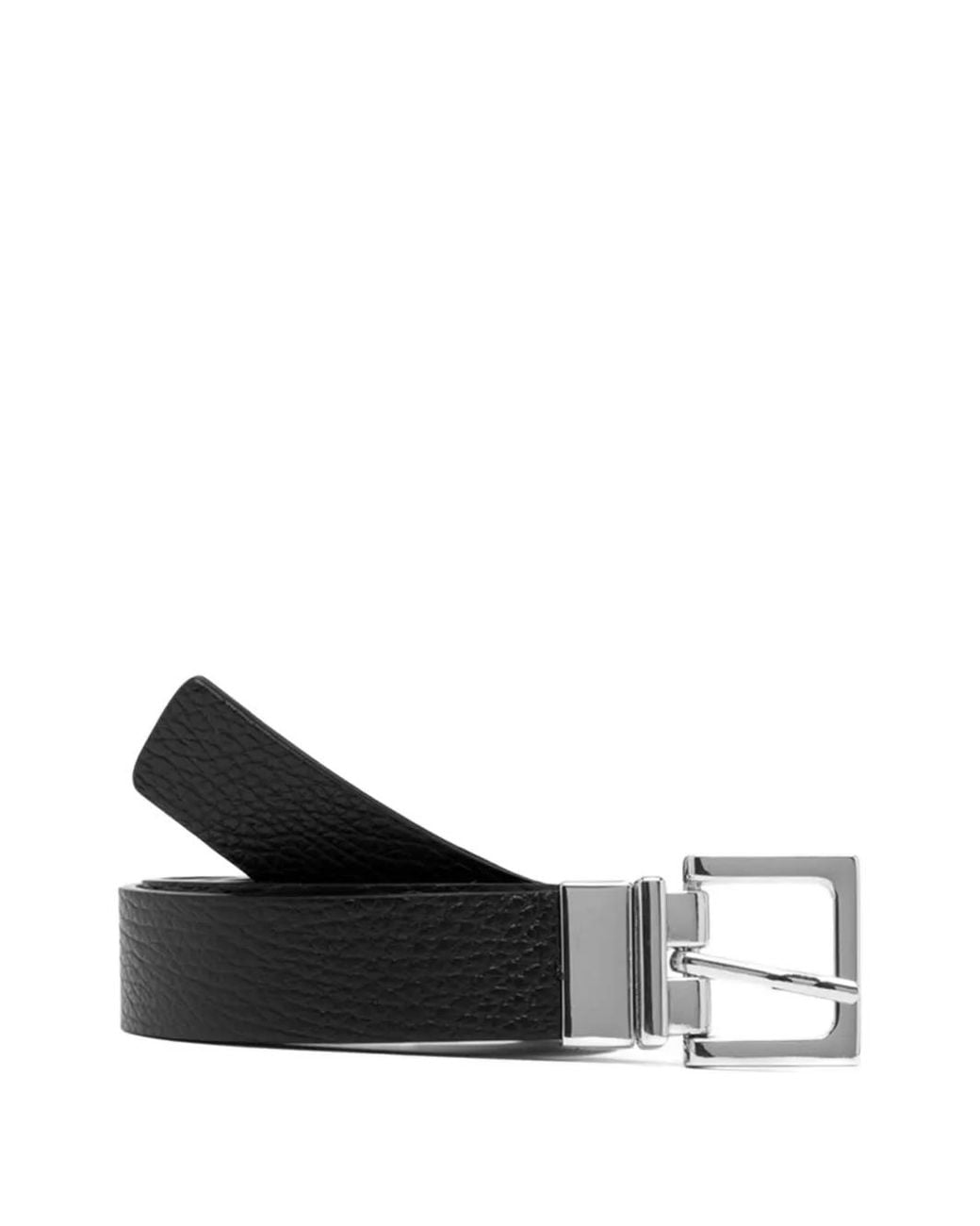 Gianni Chiarini Black Bucket Leather Belt