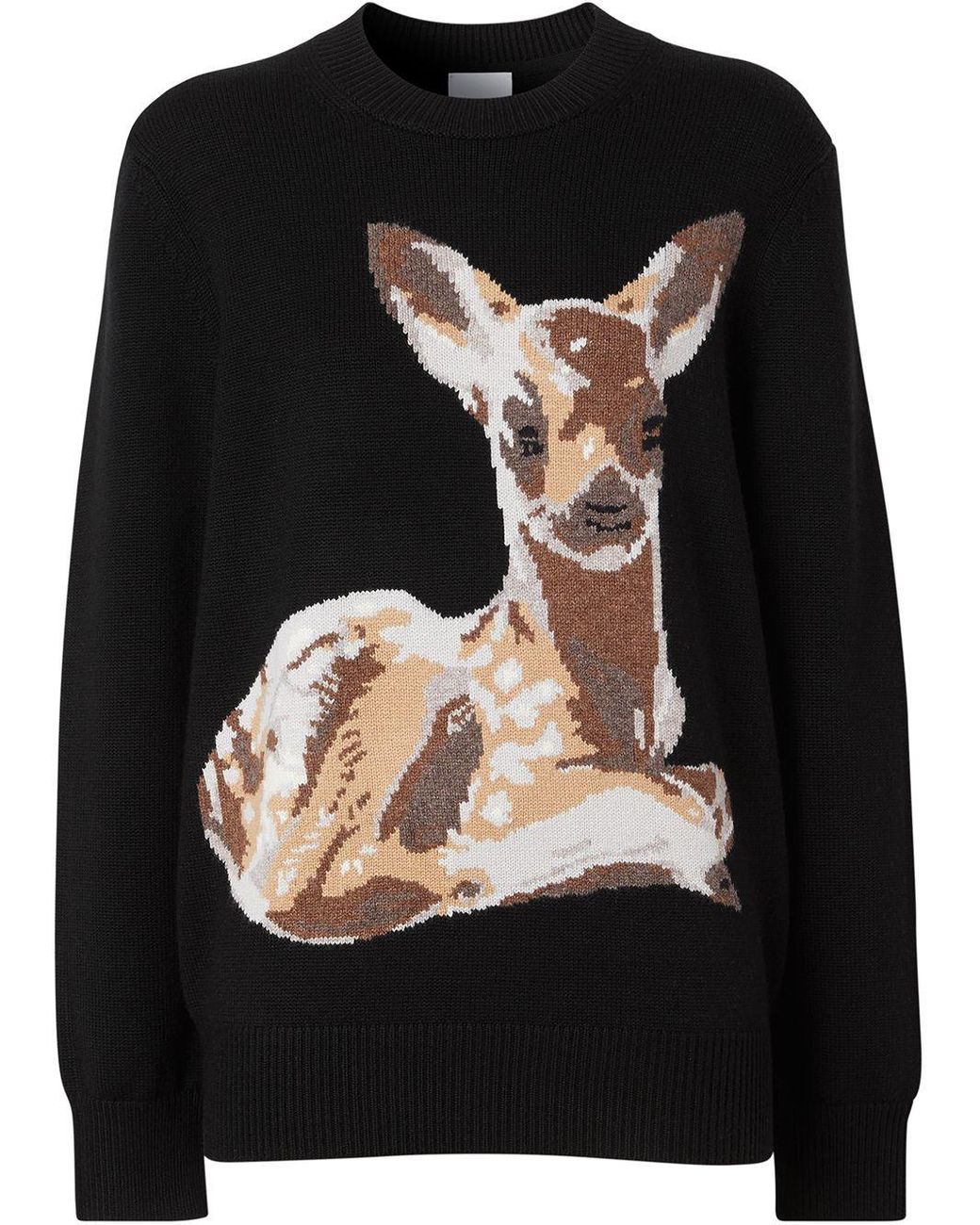 burberry deer sweater
