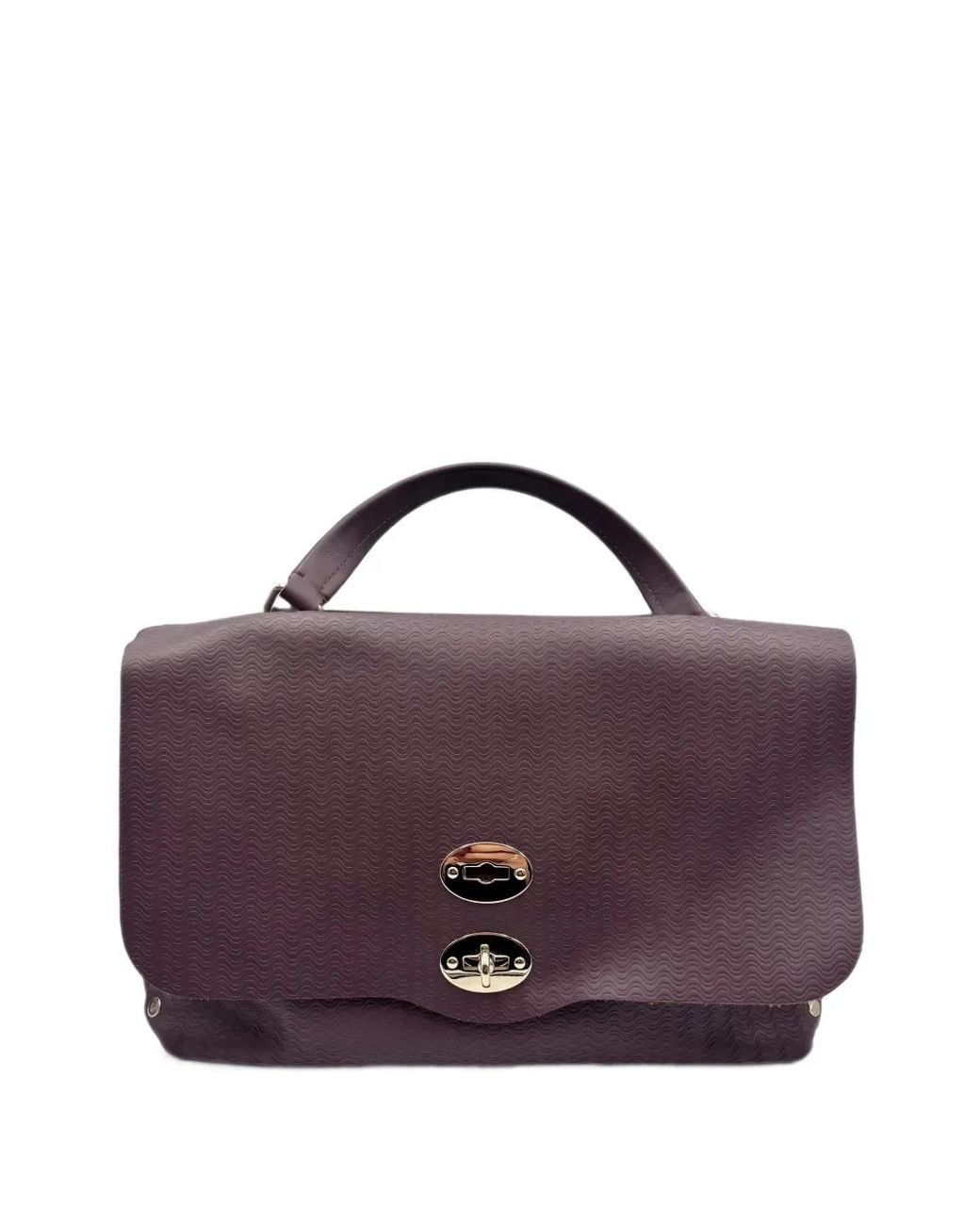 Zanellato Purple Postina Cashmere Blandine Tote Bag