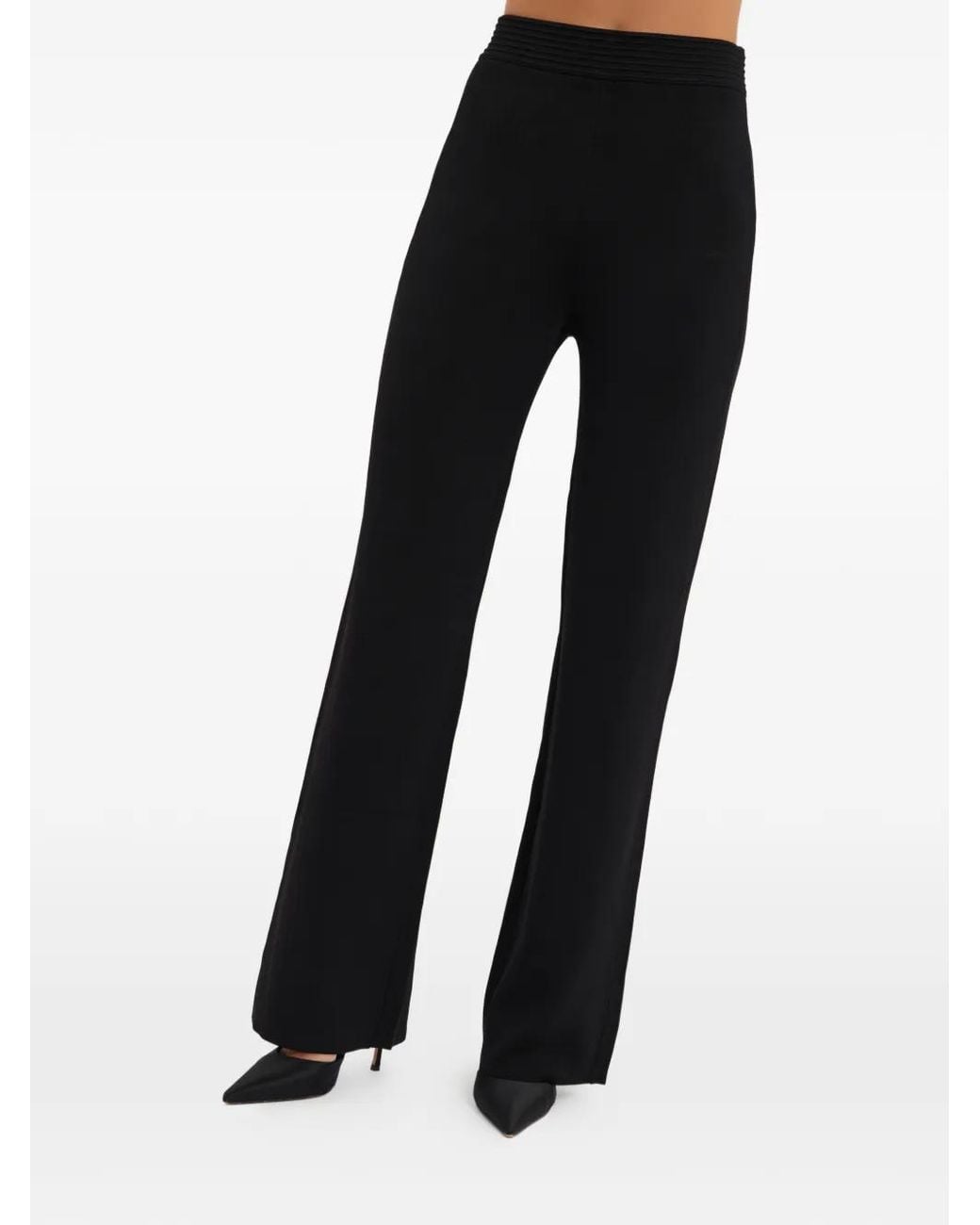 Rebecca Vallance Black Perach Knit Trousers