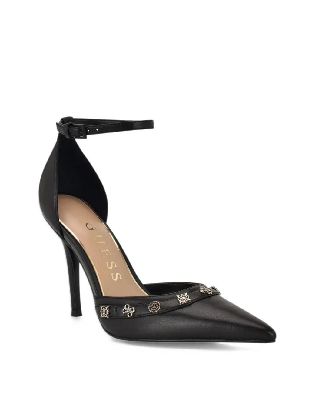 Guess Black Nanae High-Heels Pointed-Toe Pumps