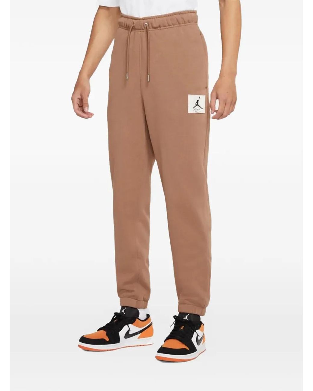 Nike Essential Statement Fleece Trainingsbroek in het Natural voor heren