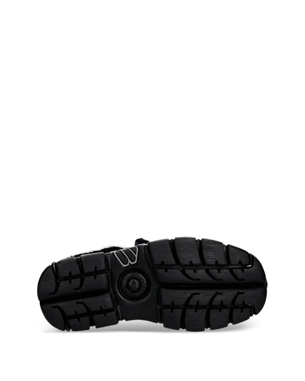 Zapatillas de pelo New Rock de color Black