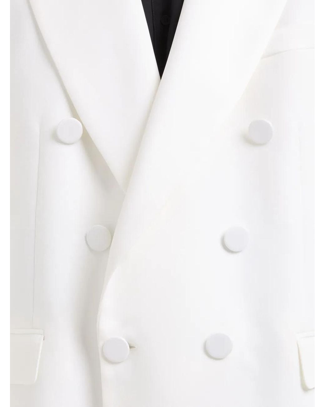Gcds White Enver Satin Blazer for men