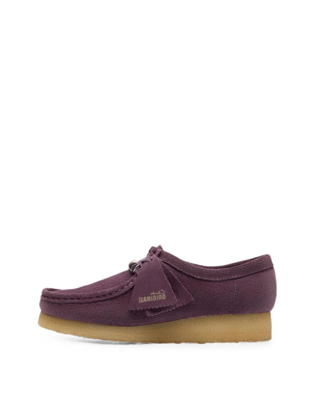 Clarks Purple Wallabee Suede Boat Shoes