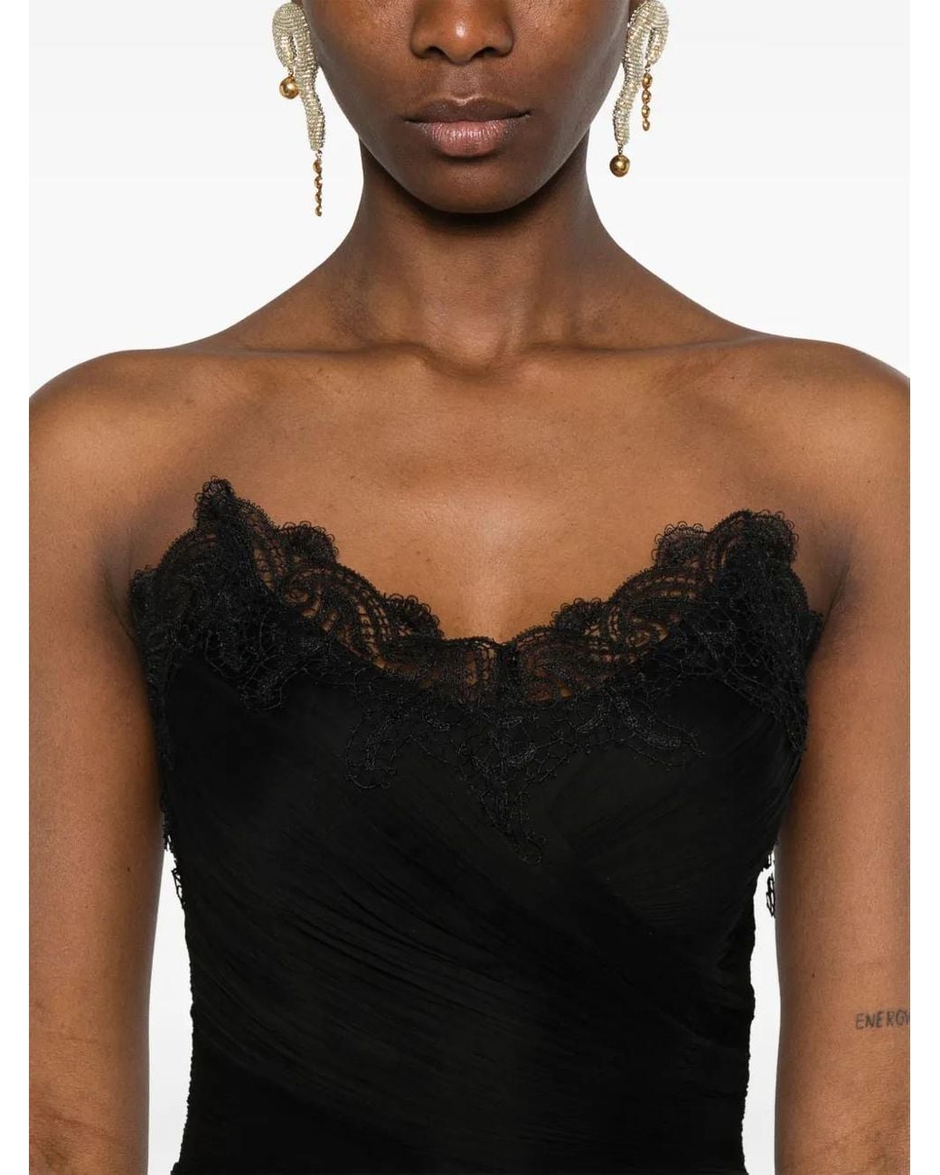 IRIS SERBAN Black Marni Maxi Dress