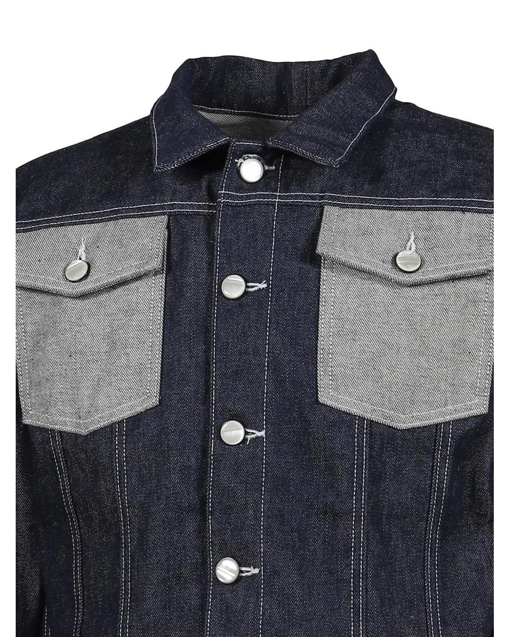 The Edge of Earth™ Blue Veste En Jean Lofoten À Poches Contrastantes for men