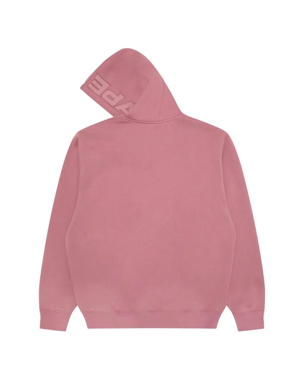 Aape By A Bathing Ape Pink Logo-Patch Drawstring Hoodie for men