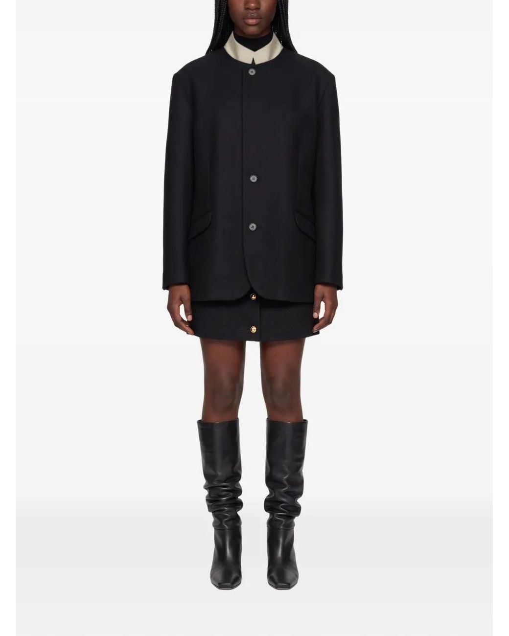 Soeur Black Lars Button-Up Jacket