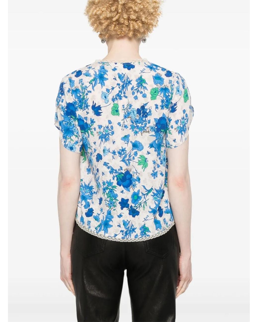 Zadig & Voltaire Blue Tiffiny Top