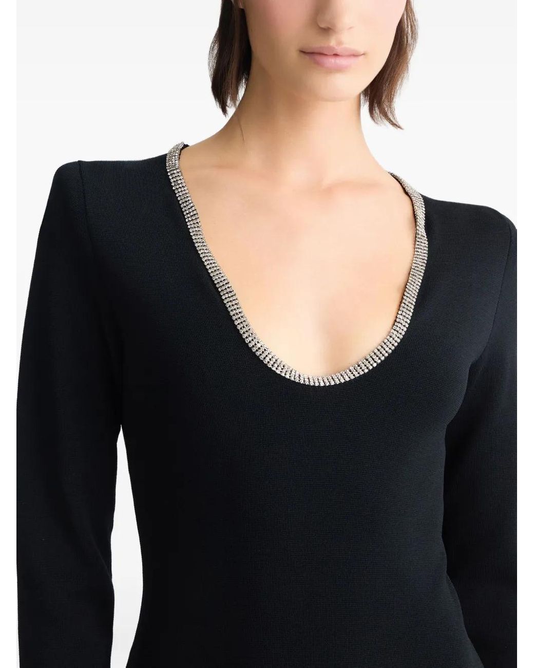 Liu Jo Rhinestone-Embellished Dress in Black | Lyst UK
