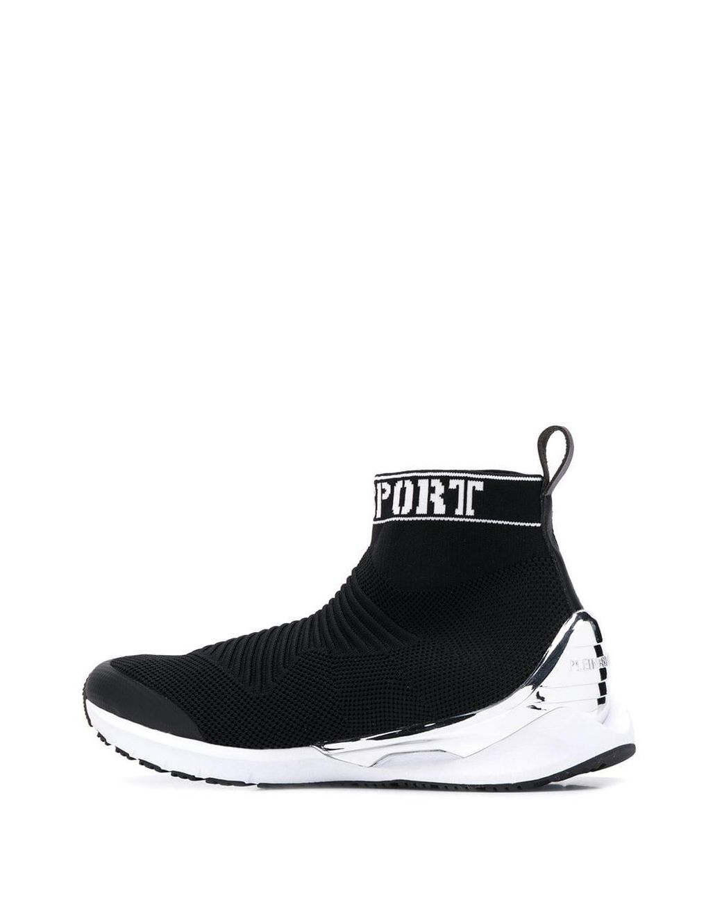 Philipp Plein Classic Sock-sneakers in Black for Men | Lyst