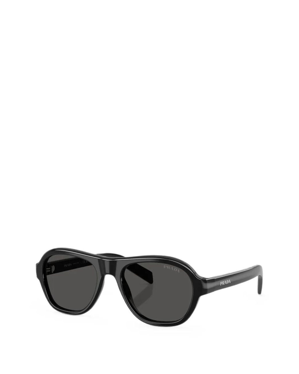Prada Black Rectangular-Frame Sunglasses for men