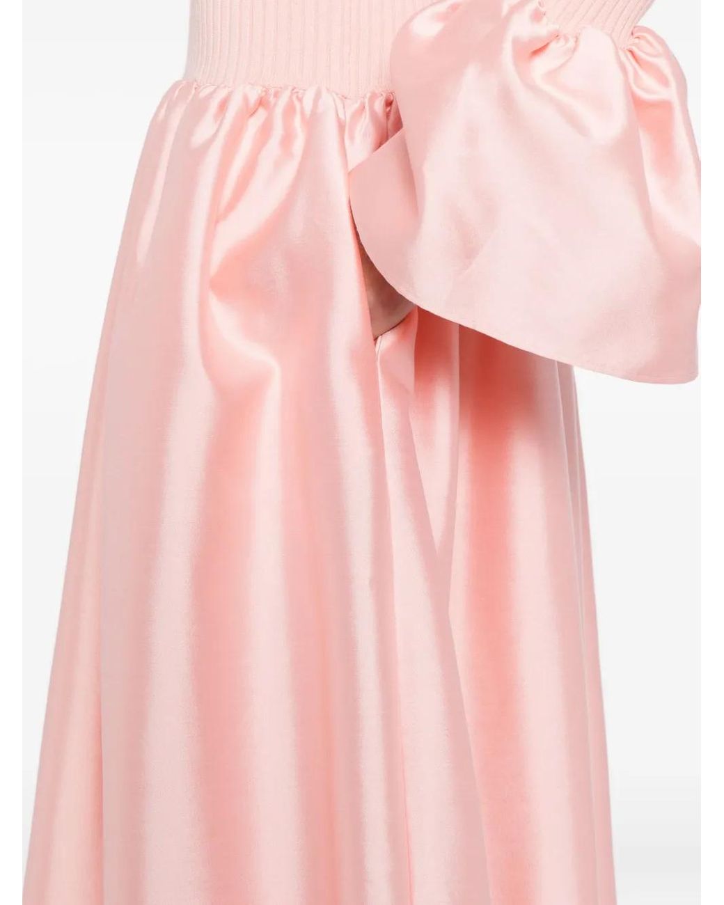 Cynthia Rowley Pink Flared-Sleeves Dress