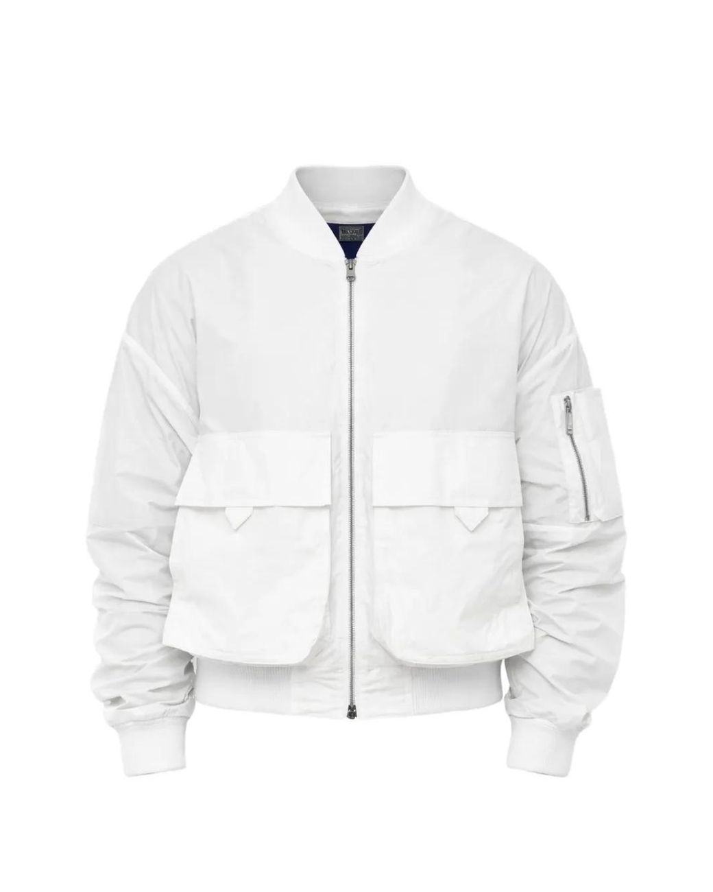 DSquared² White Zipped Pocket Bomber Jacket for men