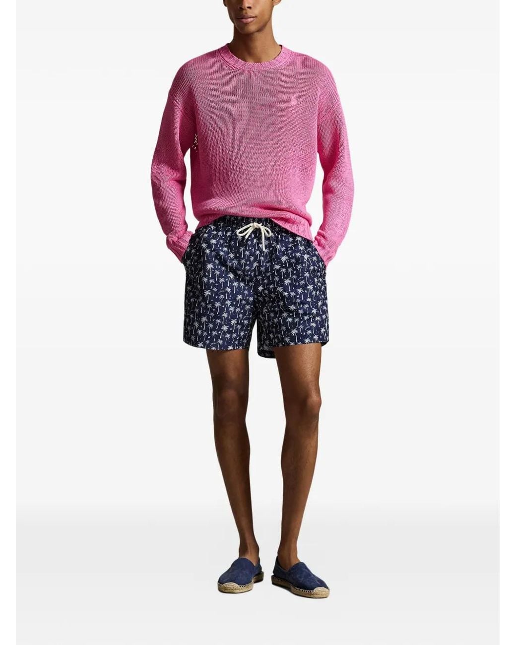 Polo Ralph Lauren Blue Elastic-Waistband Shorts for men