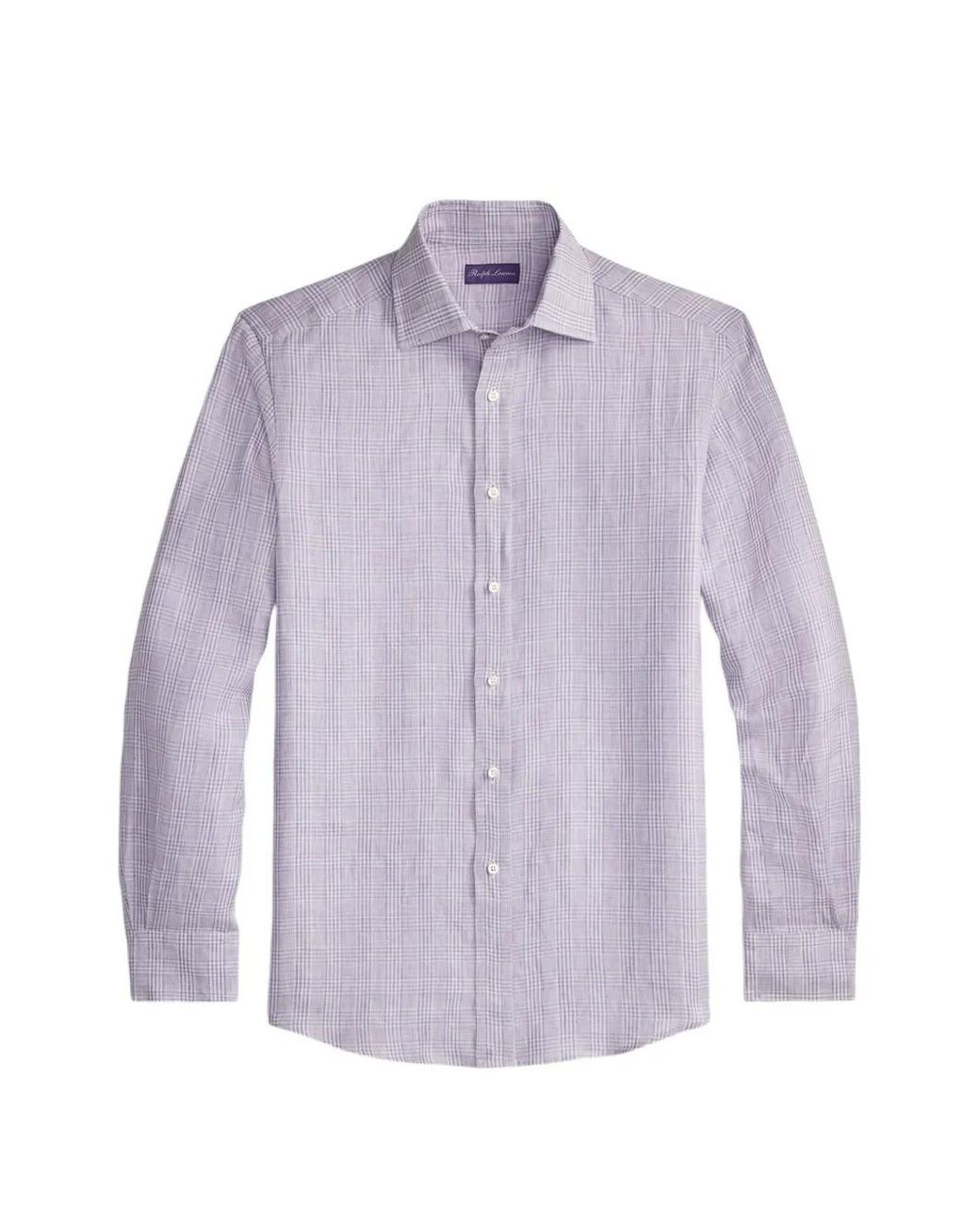 Ralph Lauren Purple Check-Pattern Shirt for men