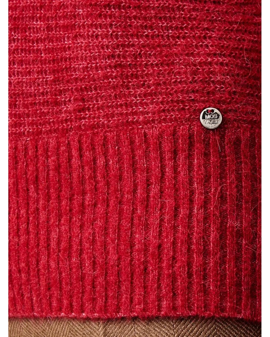 Mos Mosh Red Mmthora Boat-Neck Sweater