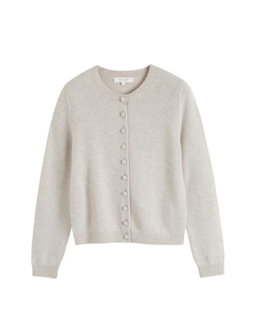 Chinti & Parker White Camille Button-Up Cardigan