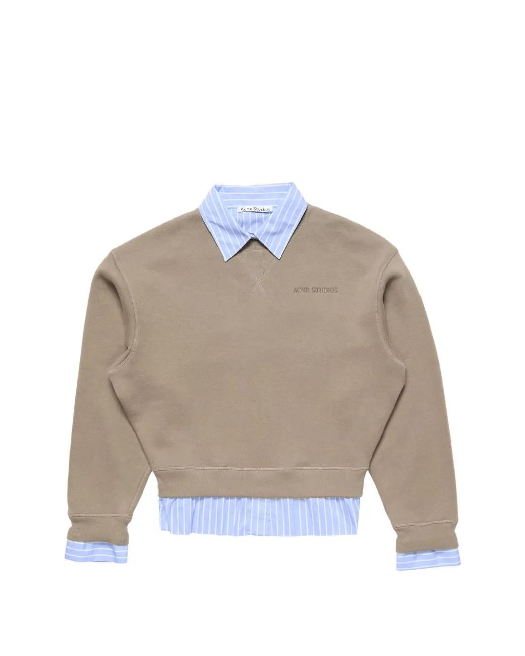 Acne Natural Layered Sweatshirt