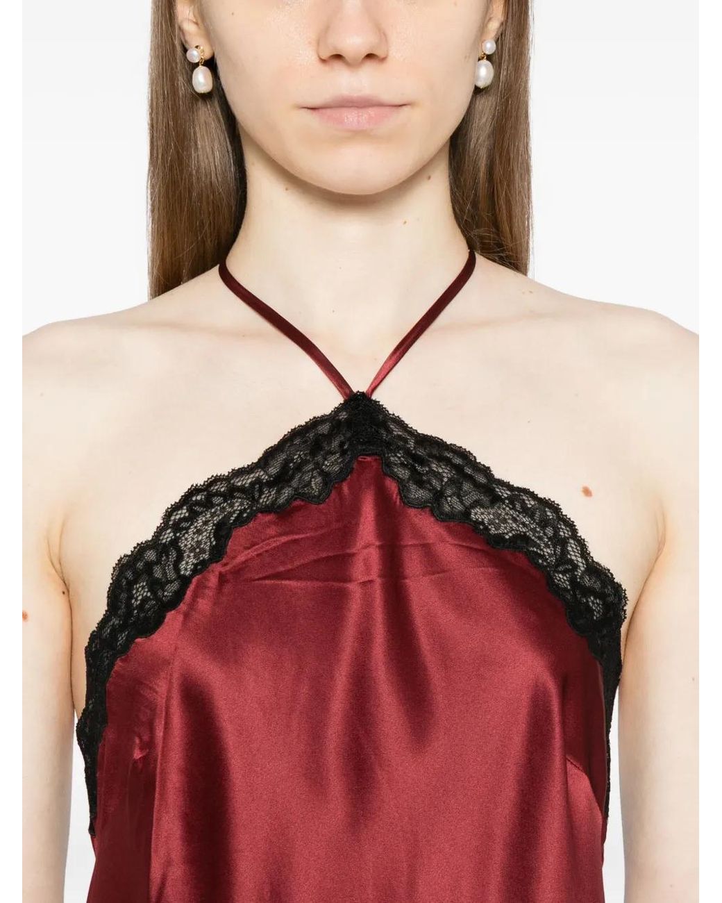 Reformation Red Aara Dress