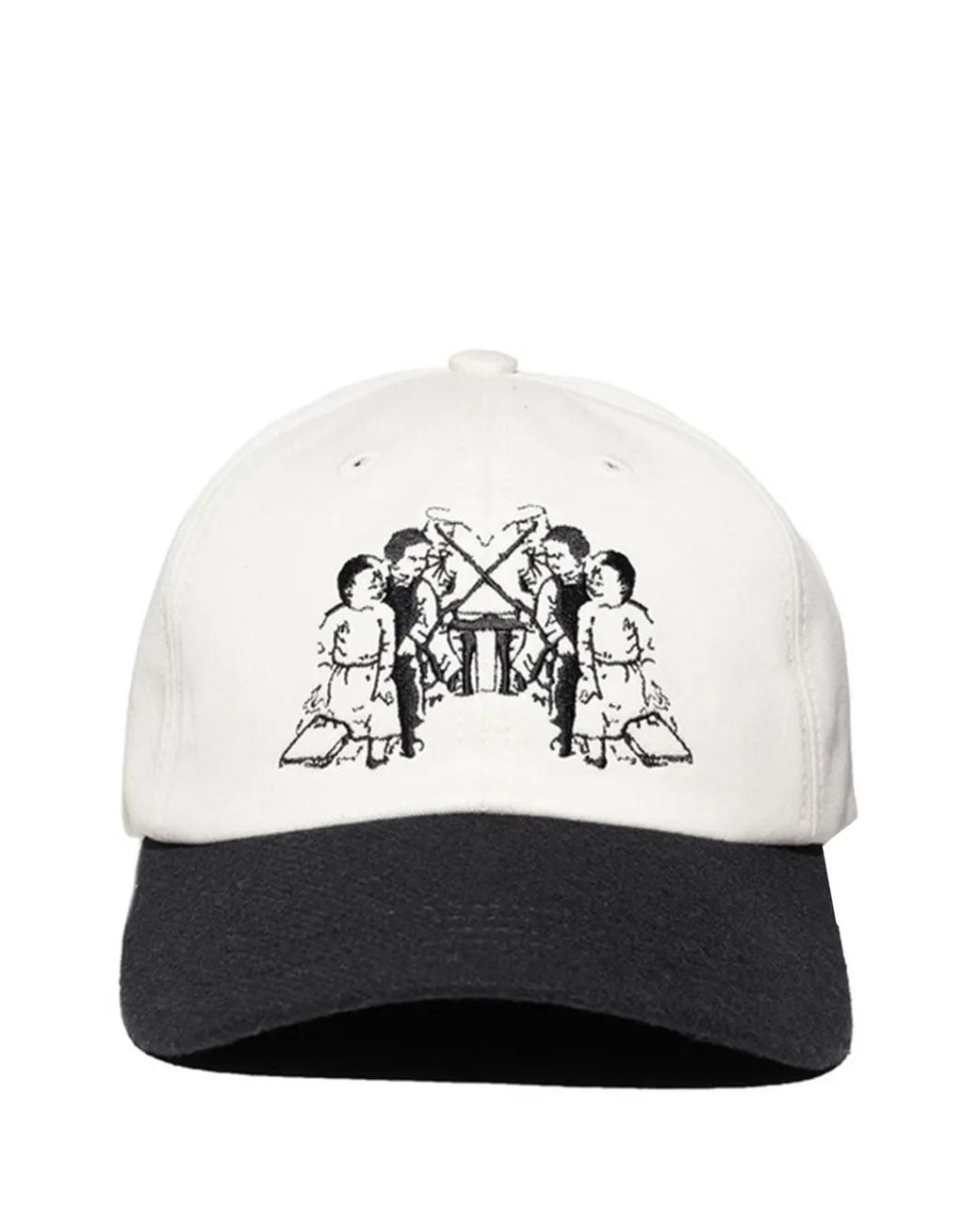 Enfants Riches Deprimes White Graphic-Print Panelled Baseball Cap for men