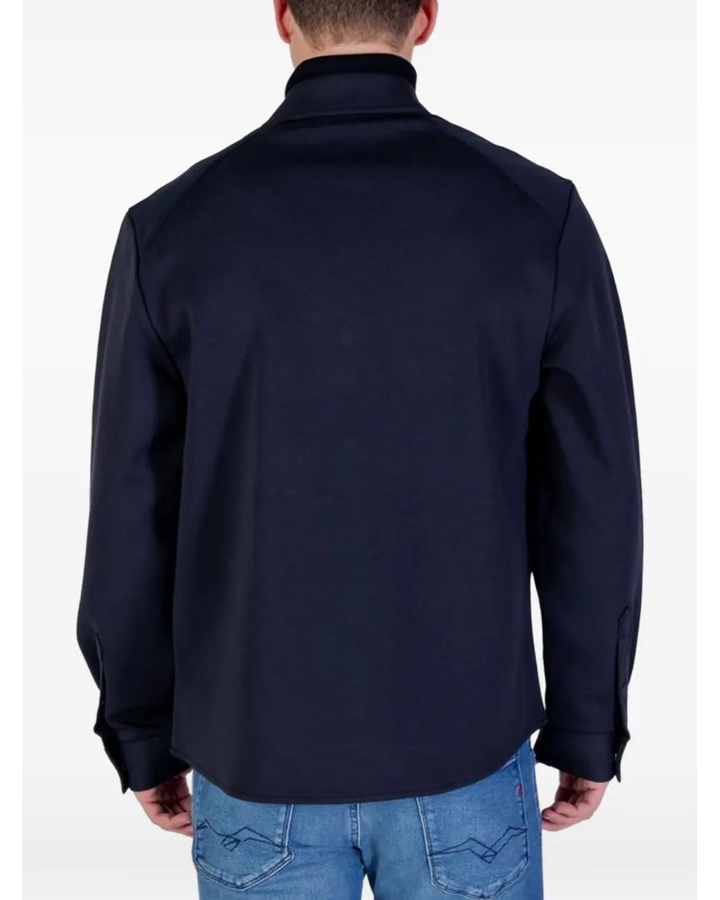 Antony Morato Blue Flap-Pocket Shirt for men
