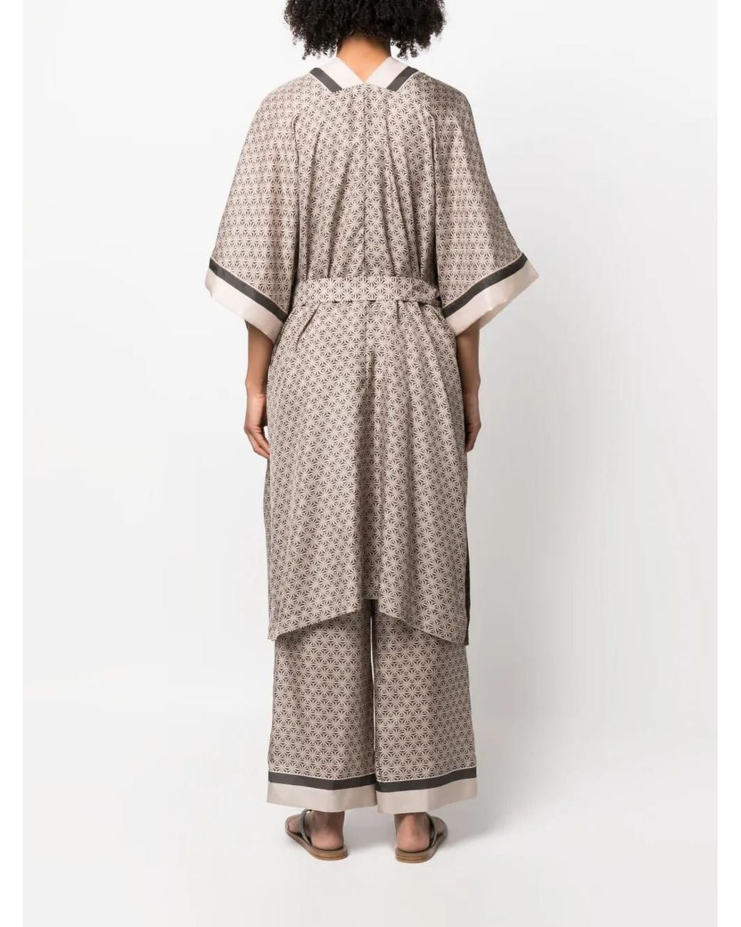 Brunello Cucinelli Natural Silk Long Over Shirt