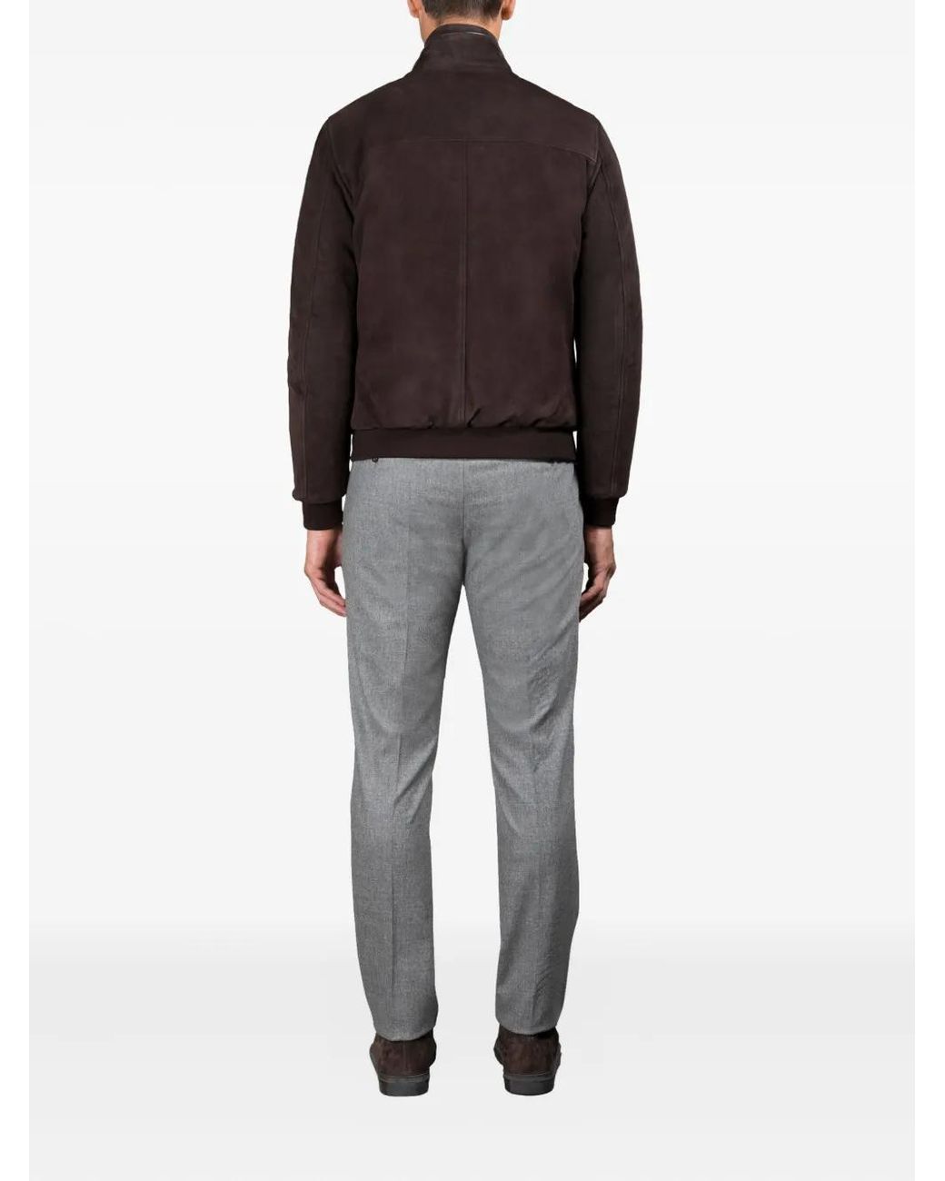 Moorer Black Veste Janos En Cuir for men