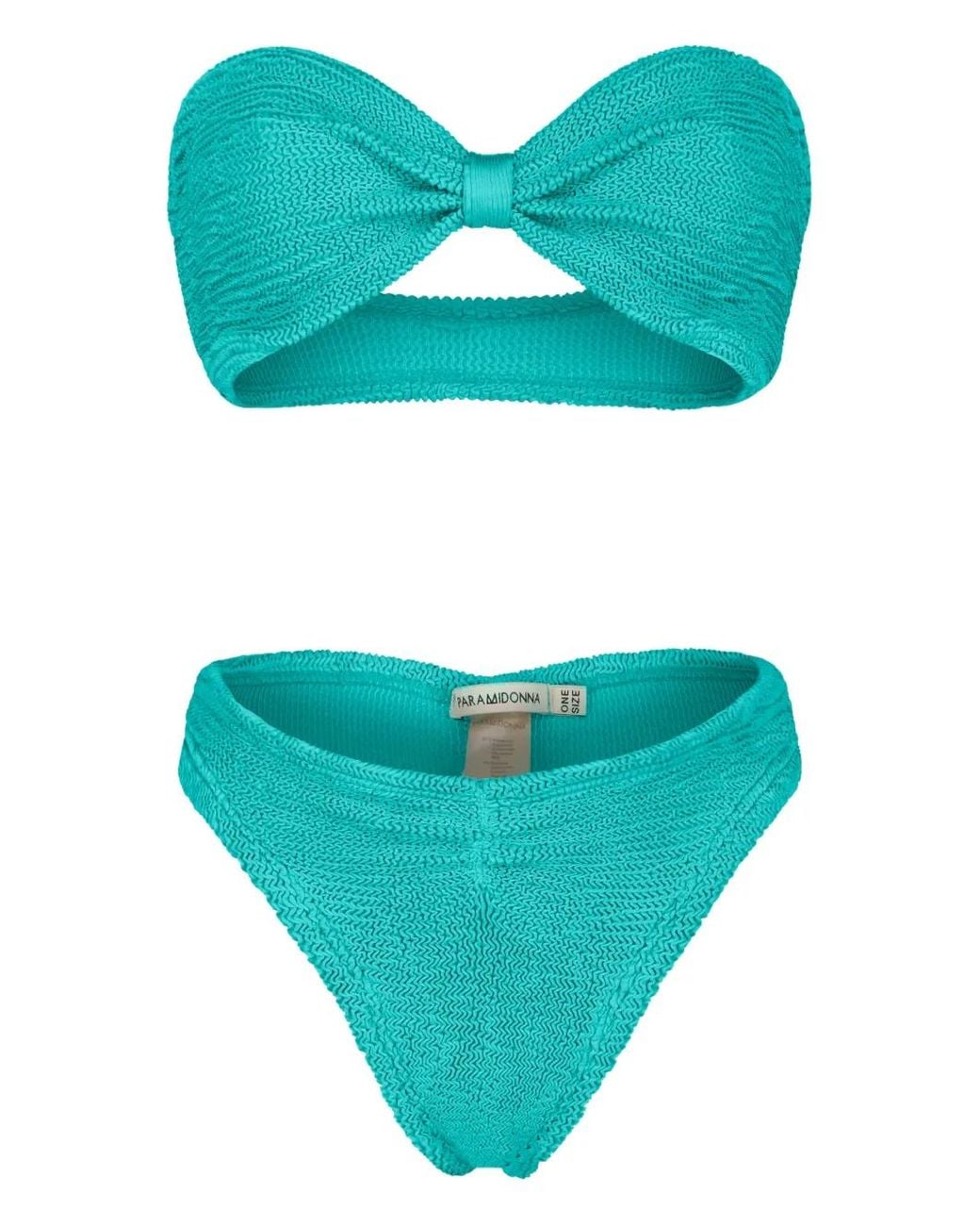 Paramidonna Blue Lucy Bow Two Piece Swimsuit