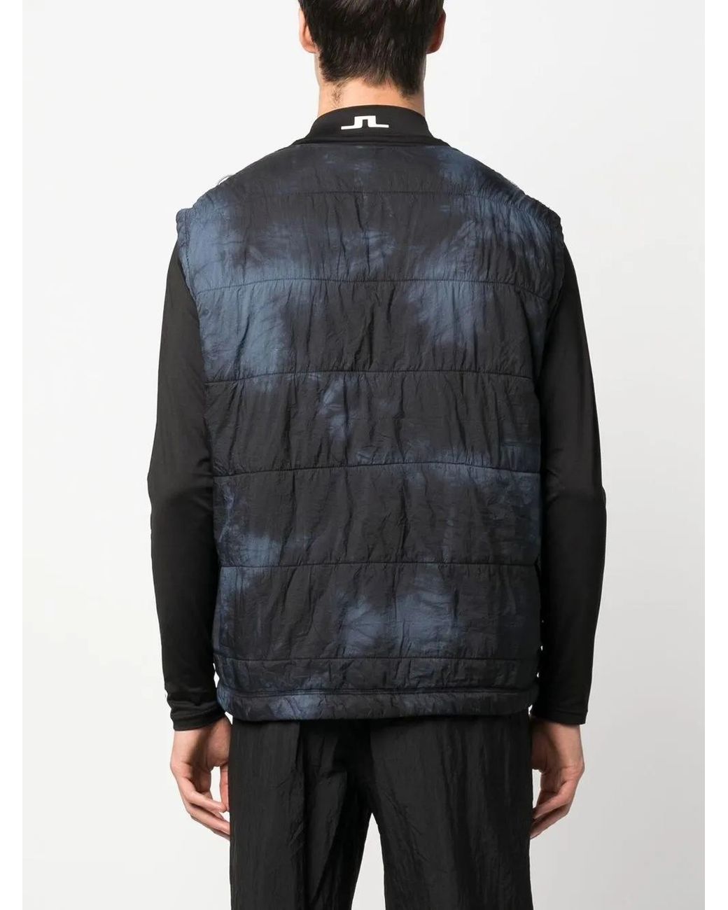 Aries Blue Tie-Dye Gillet for men