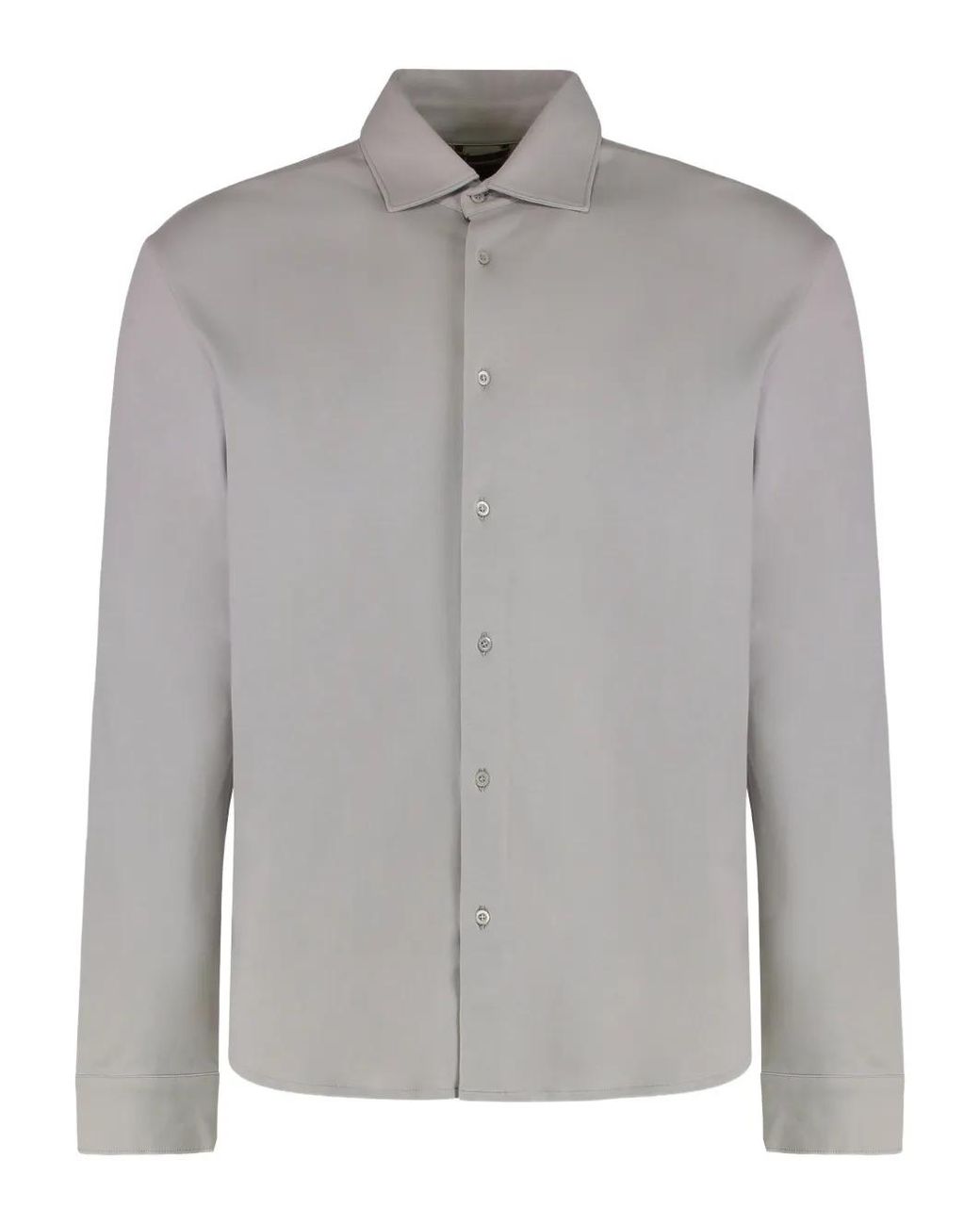 Moorer Gray Buttoned Shirt for men