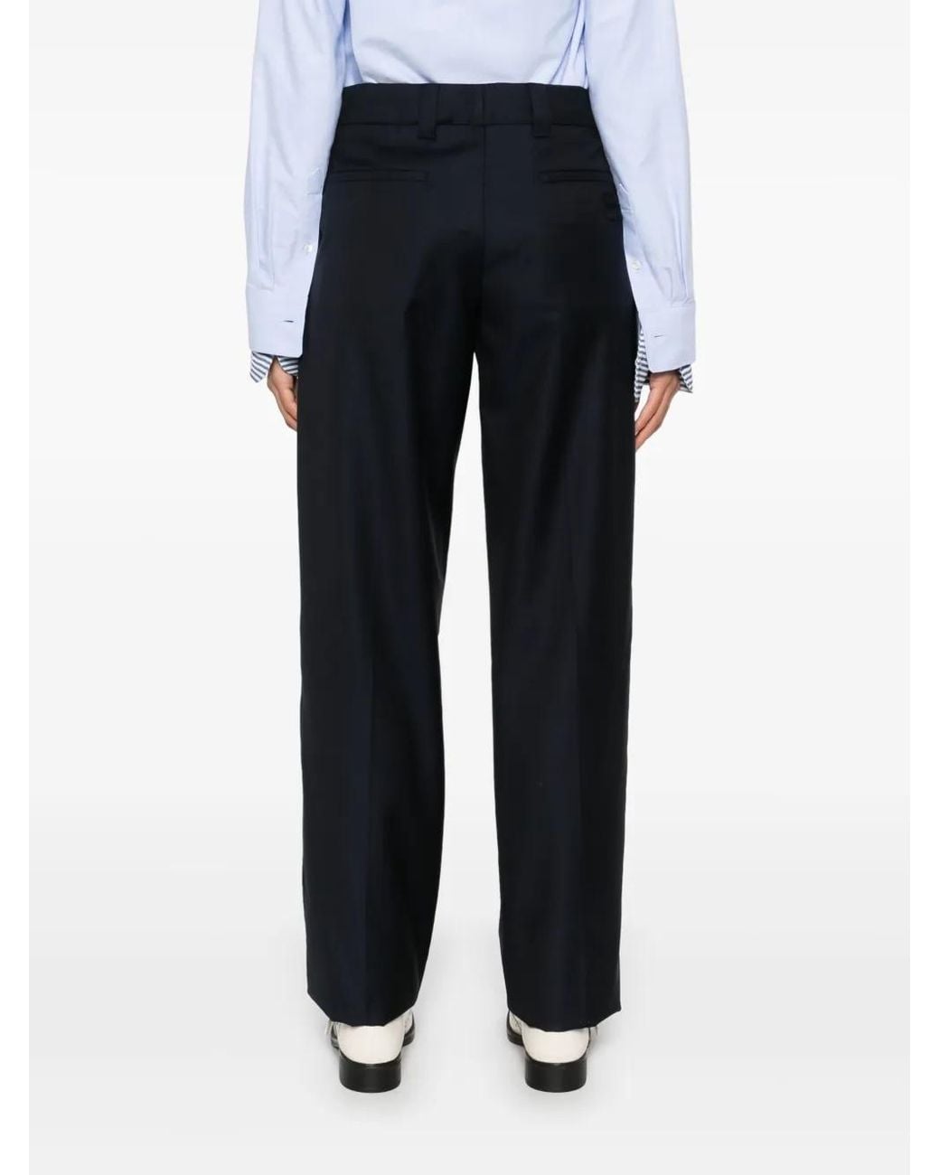 Miu Miu Blue Batavia Trousers