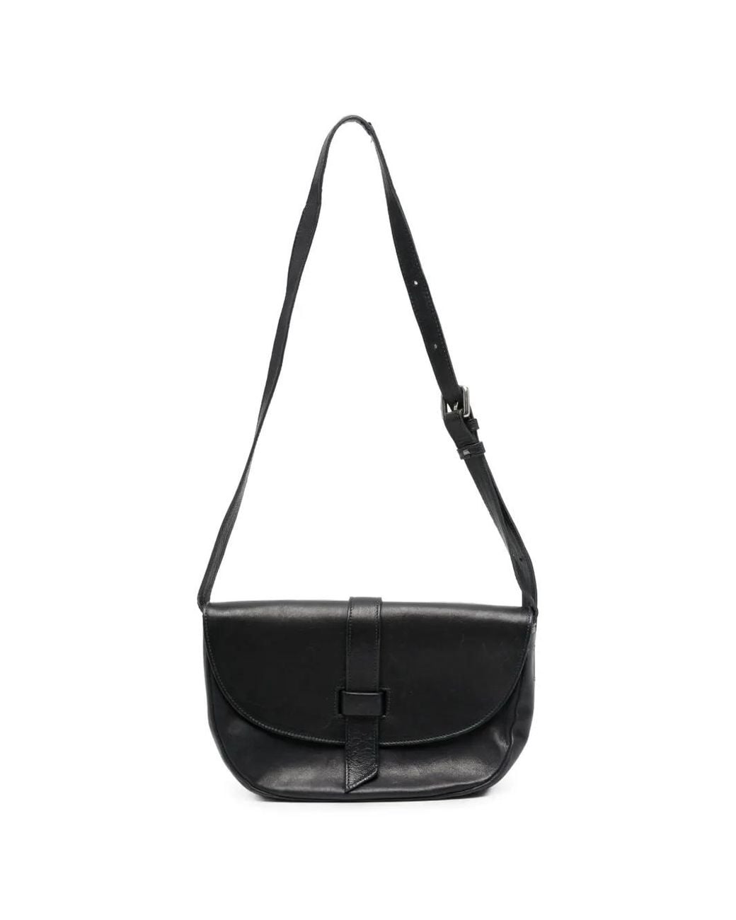 SOMMET Black Tekla Leather Cross Body Bag