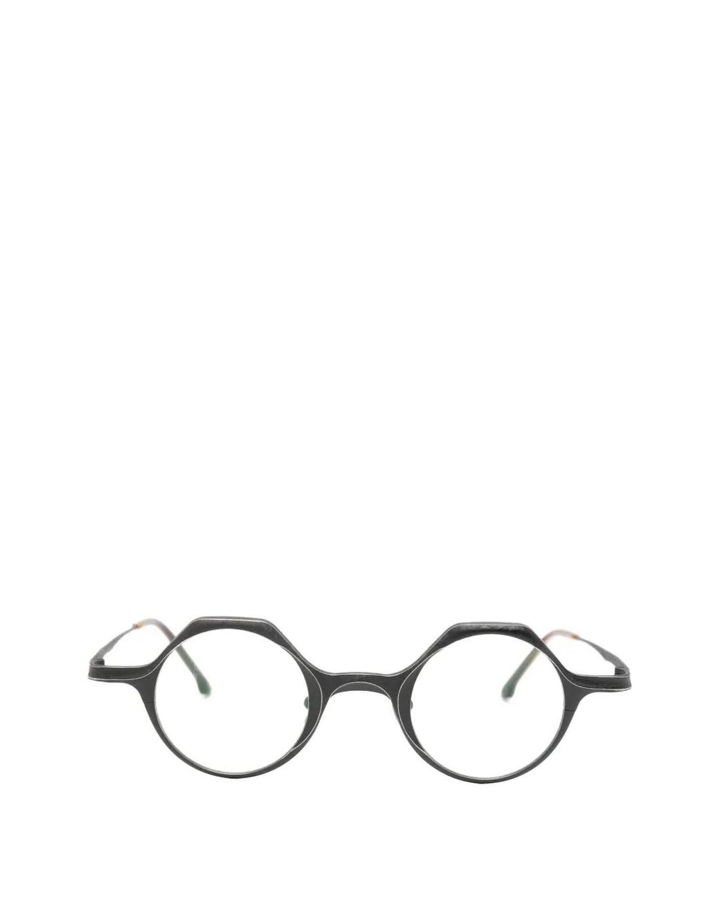 Rigards White Brille Mit Rundem Gestell