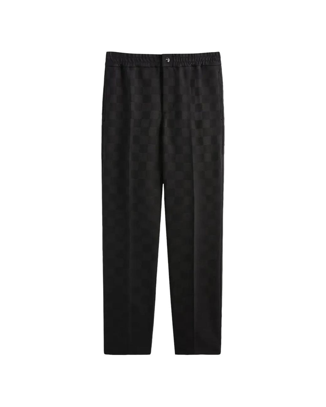 Kith Black Chatham Checked Trousers for men