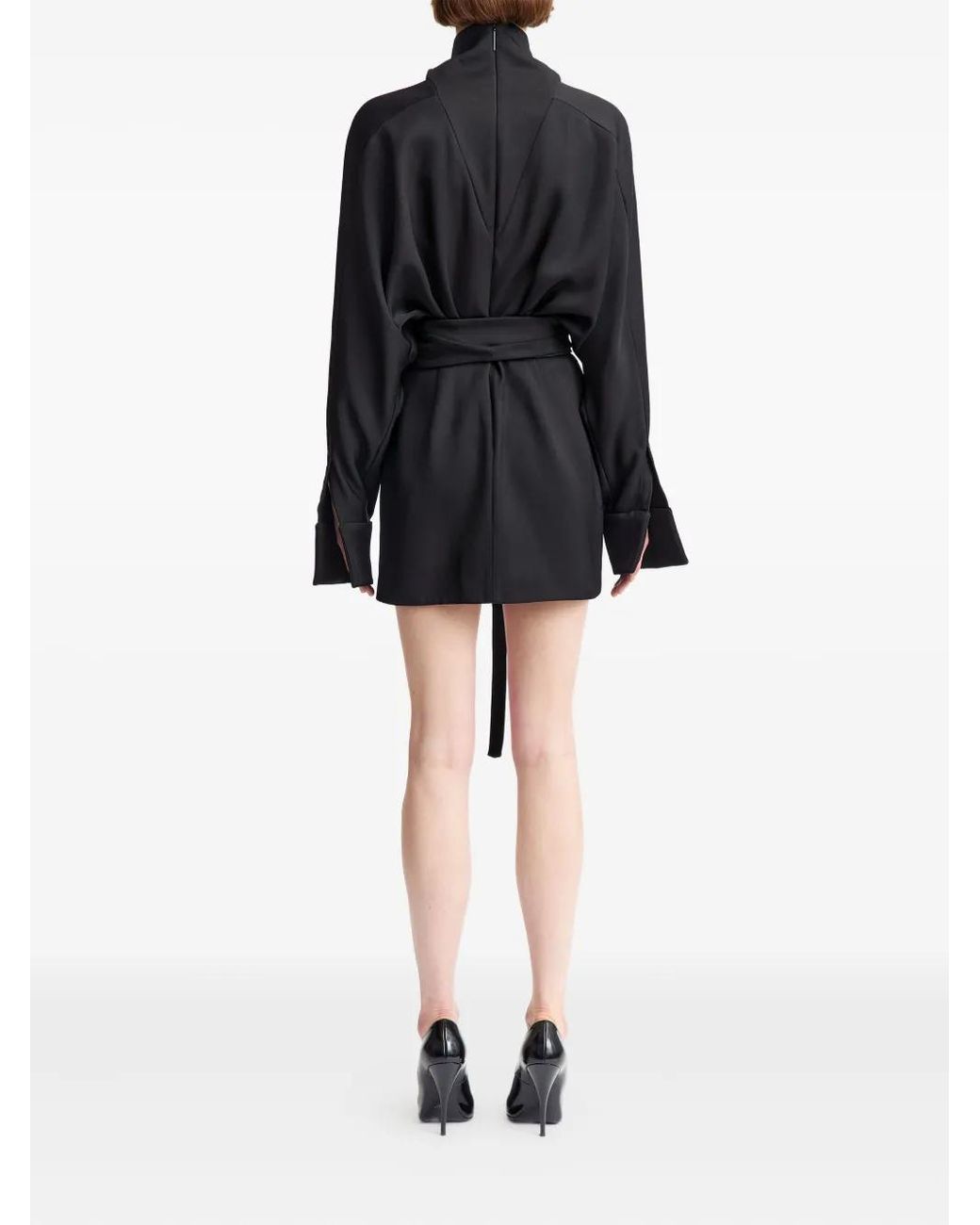 16Arlington Black Ettora Mini Dress