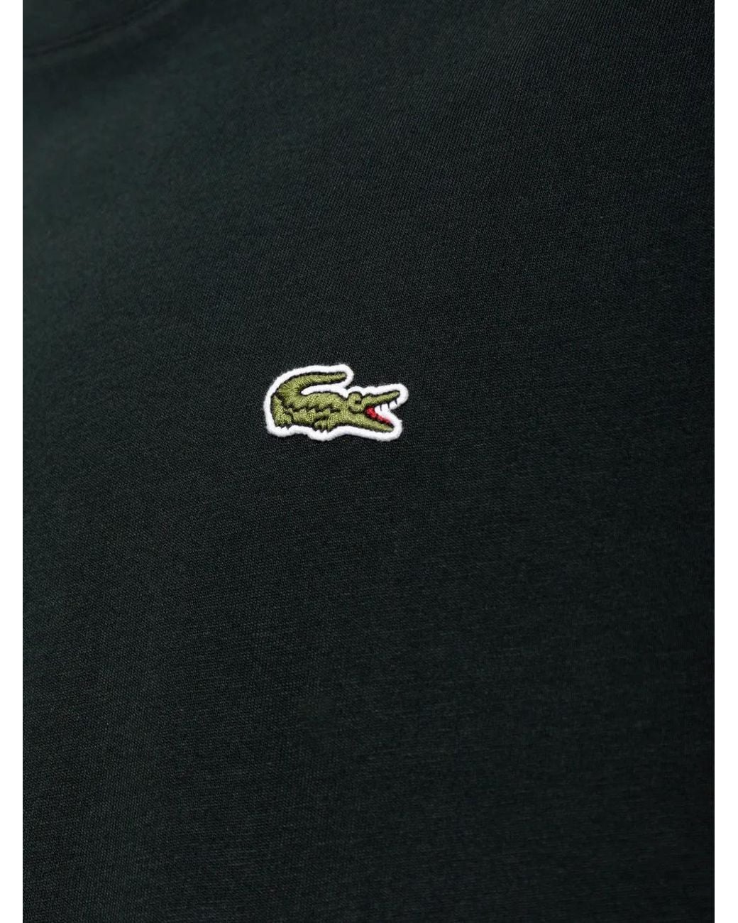 Lacoste Black Cotton T-Shirt for men