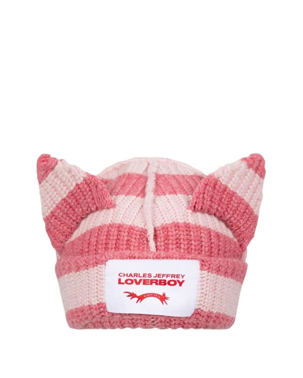 Charles Jeffrey Pink Chunky Ears Beanie