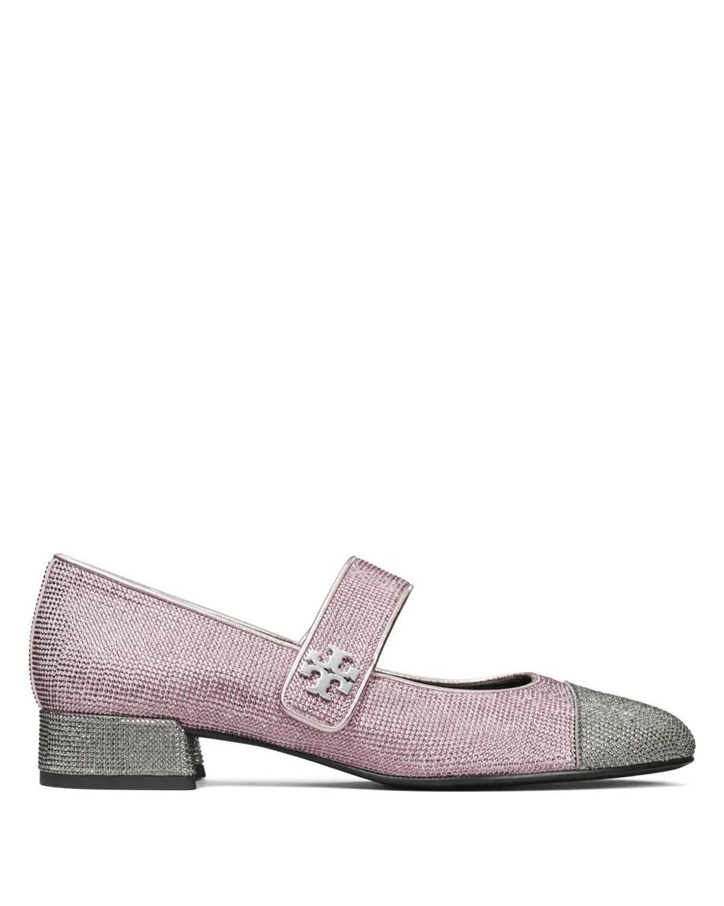 Tory Burch Pink Mary Jane Ballerina Shoes